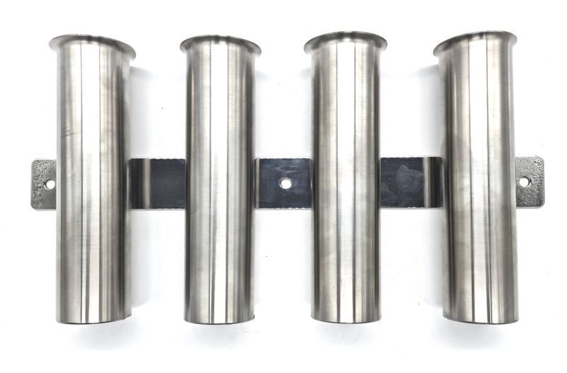 Fishing Buddy Stainless Steel Boat Fishing Rod Holder - 4 Holders