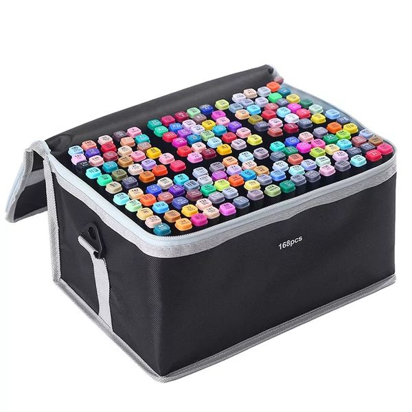 168 pieces Double Tipped Alcohol Art Markers Set-White