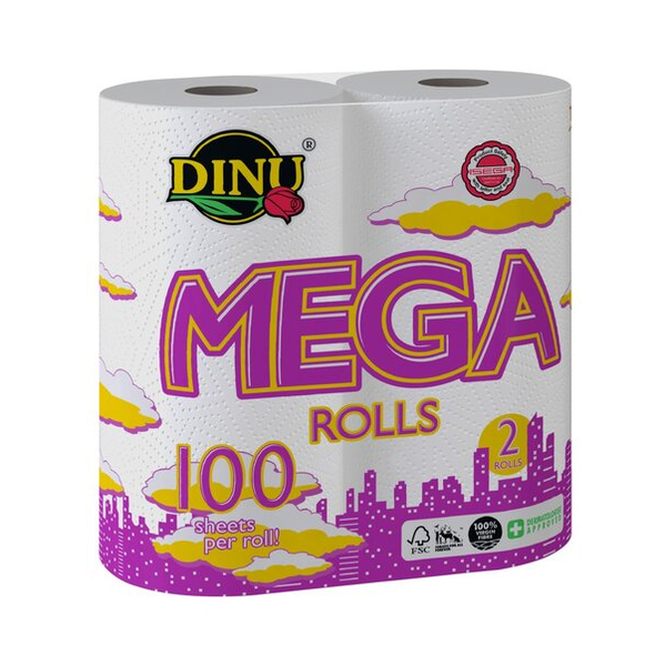 Dinu Mega Kitchen Towels 2 Ply Paper Towel - 2 Pack
