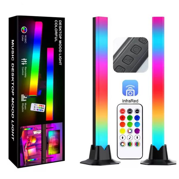 2 RGB LED Light Bars with Remote Music Sync &amp; Ambient Lighting &amp; Dynamic