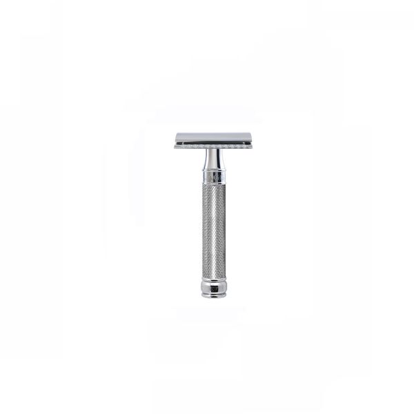 Edwin Jagger Chrome Knurled Double Edge Razor