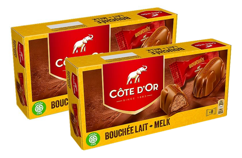 Cote D'Or 8's Bouchees Milk - 2 Pack