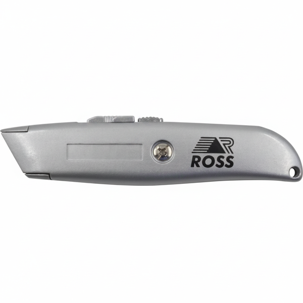 Retractable Utility Knife with 5 Replacement Blades - Durable Cutting Tool