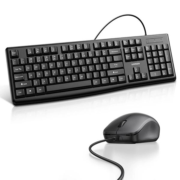 UGreen 90561 Wired Keyboard and Mouse Desktop Combo - Black
