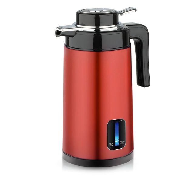 Red Electric Kettle 2L 1360W Cordless Fast Boil BPA Free Interior