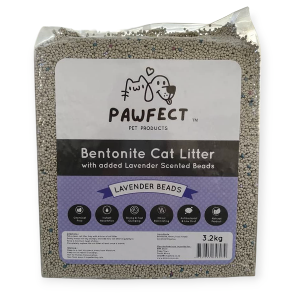 Pawfect - Bentonite + Lavender Beads Cat Litter