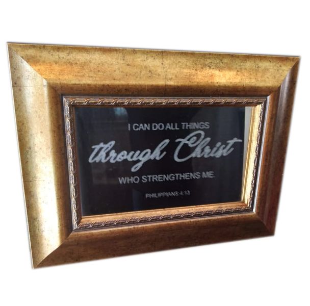 Targe Exclusive Christian Art - Gold Framed Mirror
