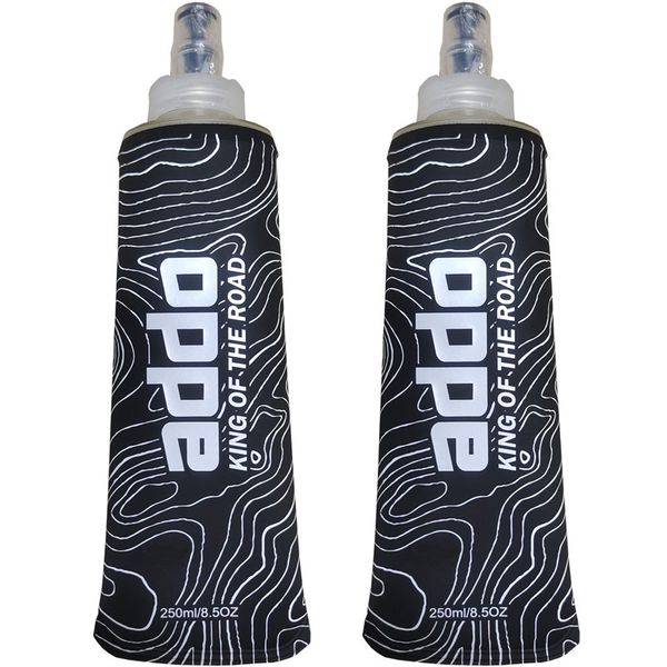 Addo Elite Runners Silicone Water Bottle Twin Pack - 250ml