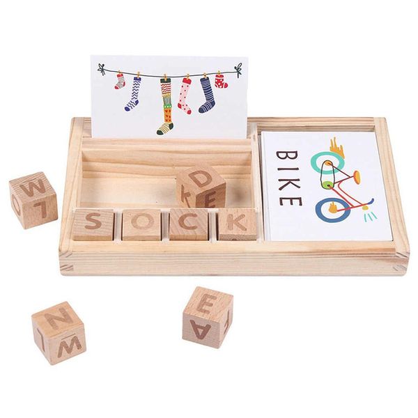 Educational English Language Matching Letter Wood Game