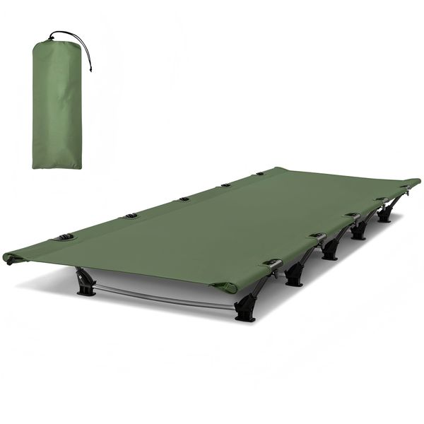 Camping Cot for Adults, Supports up to 330lbs, Ultralightweight Camping Bed
