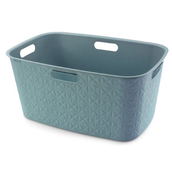 Curver by Keter Softex Laundry Basket 45L Teal Blue