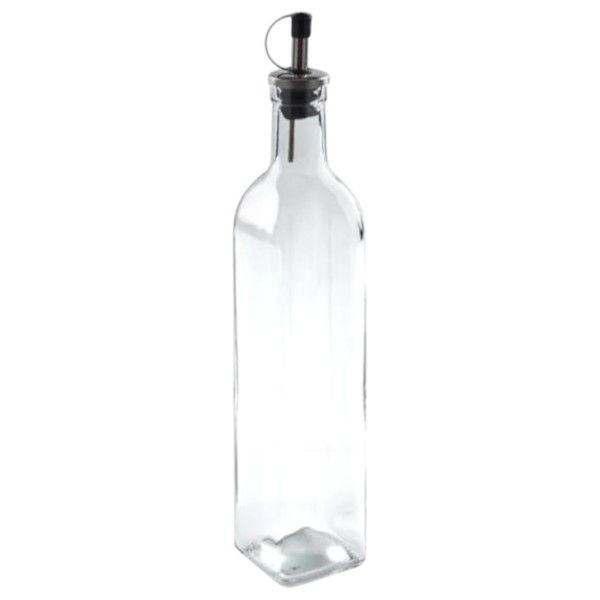 1 Piece - 150ML Glass Bottle Oil Dispenser - Transparent