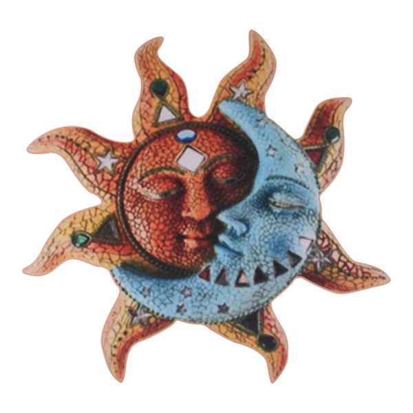 Art Creative Sun Moon Statue Hanging Ornaments Decor for Living Room Garden
