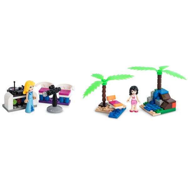 Mixed Building Blocks - Girls at Beach &amp; Concert - 104 Pieces - 2 Pack