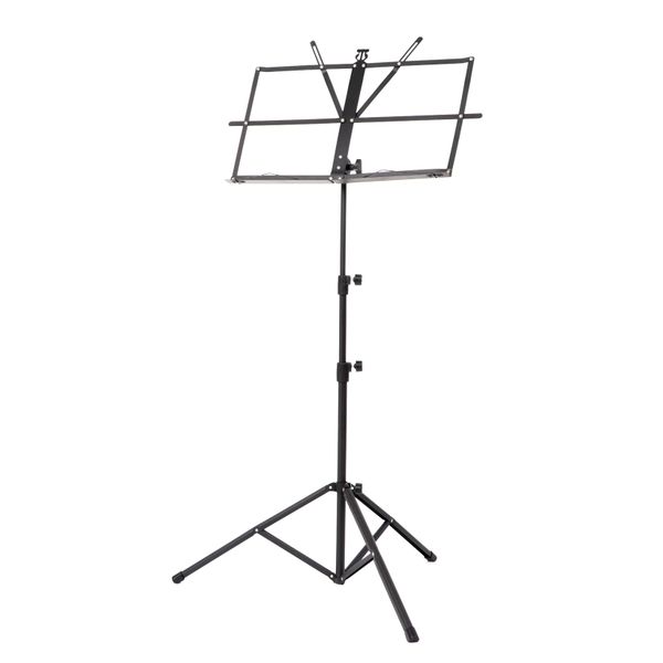 Tubular triangle leg foldable music stand-adjustable lifting