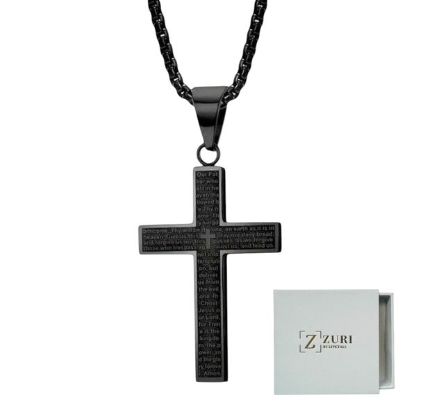 Zuri Lord's Prayer Stainless Steel Necklace