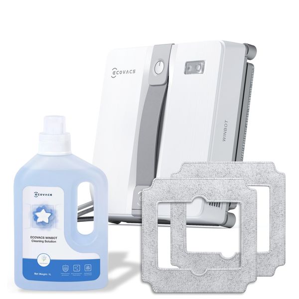 Ecovacs WINBOT MINI Smart Window Cleaner - 7,500 Pa Suction, ECO Bundle