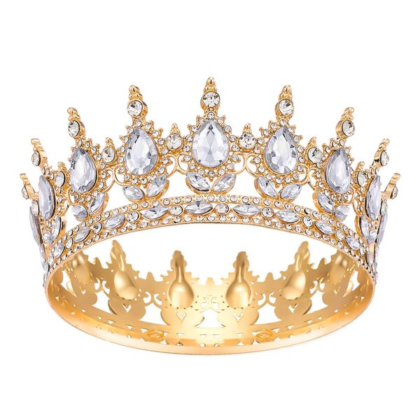 Crystal Queen Tiara for Women Wedding Prom Party Hair Accessories