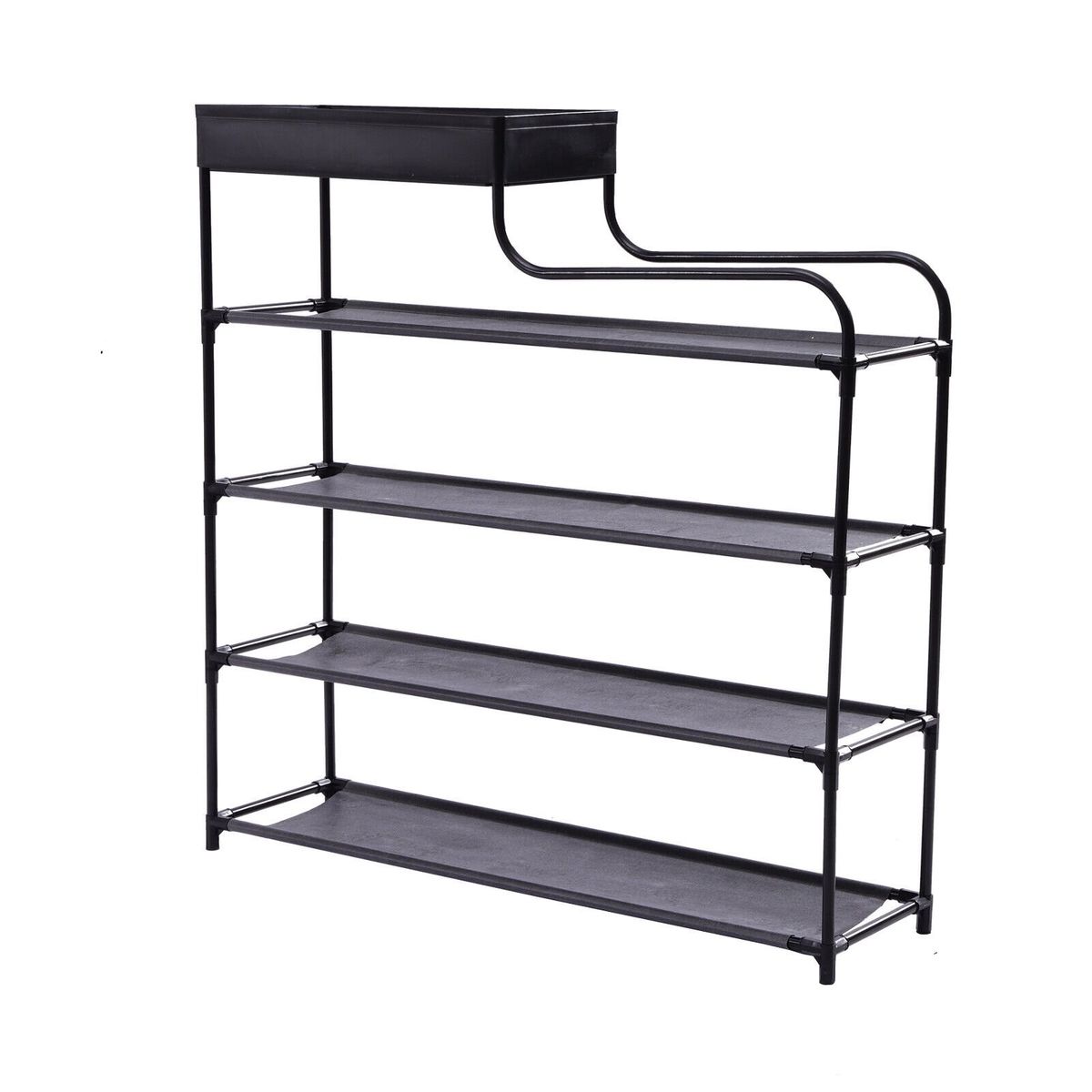 5 tier storage shelf nearby