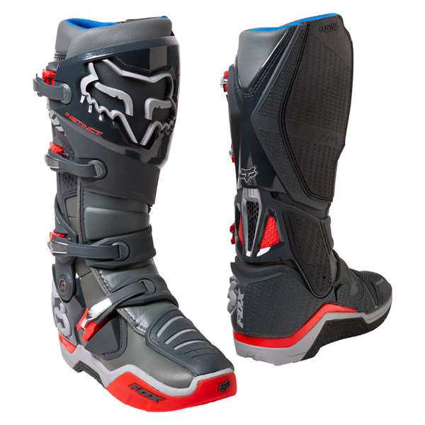 Fox Instinct Grey/Red Boots image