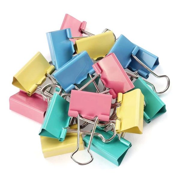 40-Pack Binder Clips - 19mm