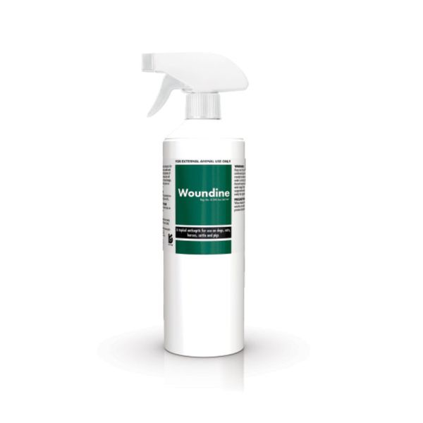 Woundine Antiseptic Topical Solution For All Animals - 500ml