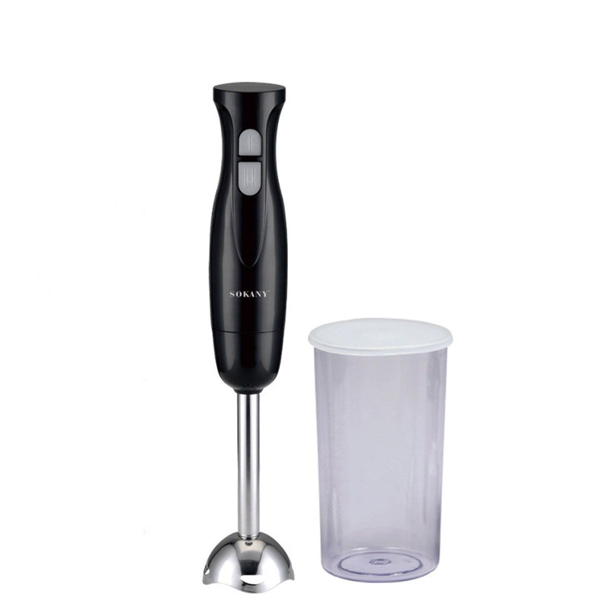 Immersion Blender Handheld Corded Hand Blender 200W--Black