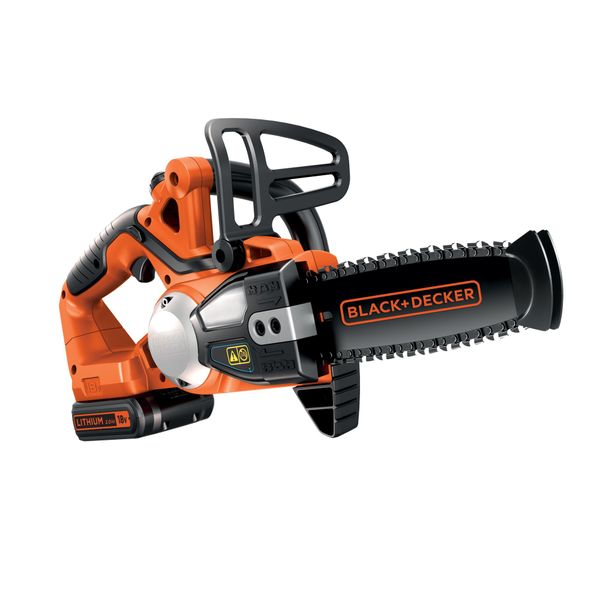 BLACK+DECKER Cordless 18V Chainsaw, 20 CM Blade + 2 Ah Battery