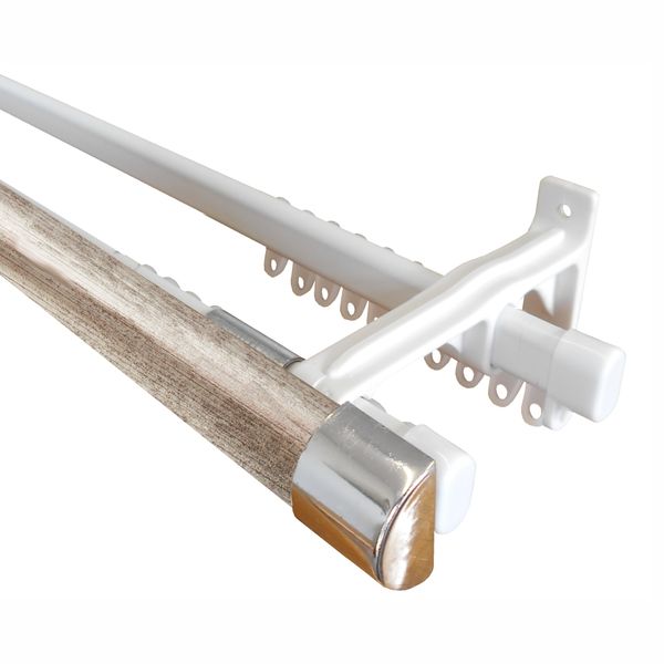 33mm Half Round/ Double Track 3.0m - German Silver