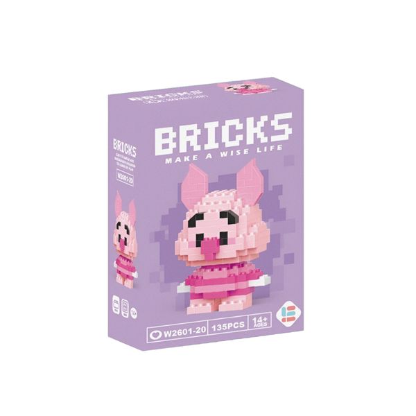 Bricks - Mini Figure Disney Winnie the Pooh Piglet Building Blocks