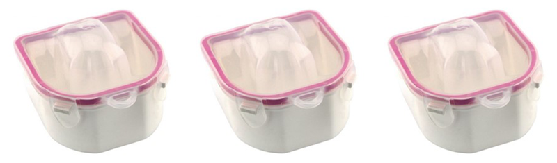 3 Piece Nail Art Soaking off Bowl