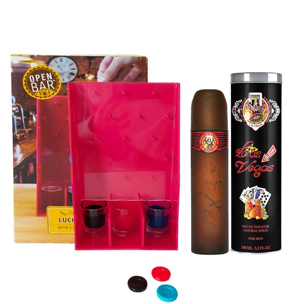 Las Vegas Mens 100ml EDT Plus Lucky Shot Drinking Game