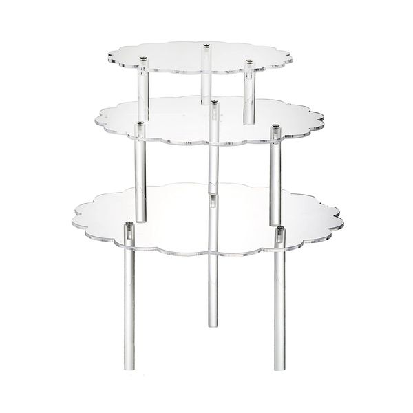 Acrylic Clear Cake Display Stands Cupcake Holder