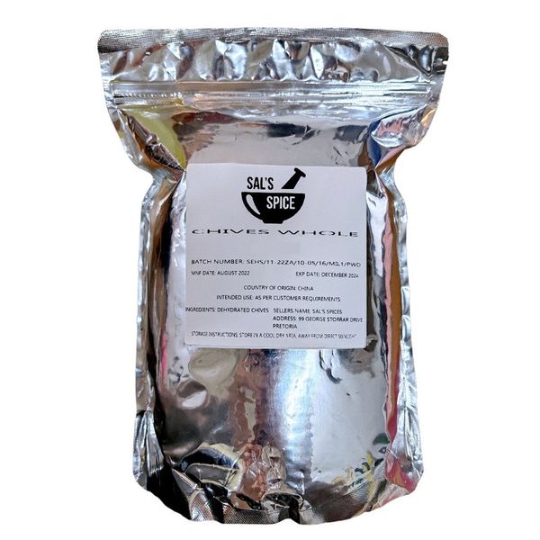 Sal's Spice Chives Whole - 25kg
