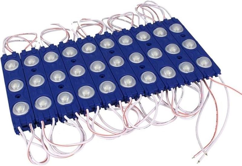 100pcs 12V Round 3 Led Decorate Super Bright Waterproof Module