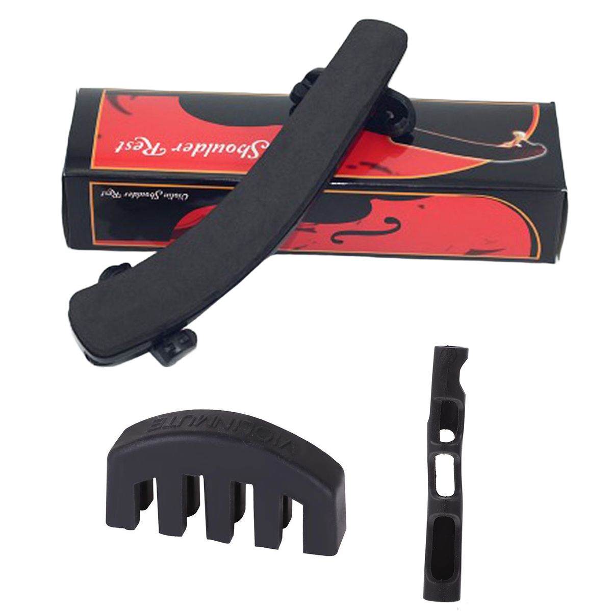 Violin Shoulder Rest for 1/4-1/2 Violins, Ergonomic Violin Chin Rest