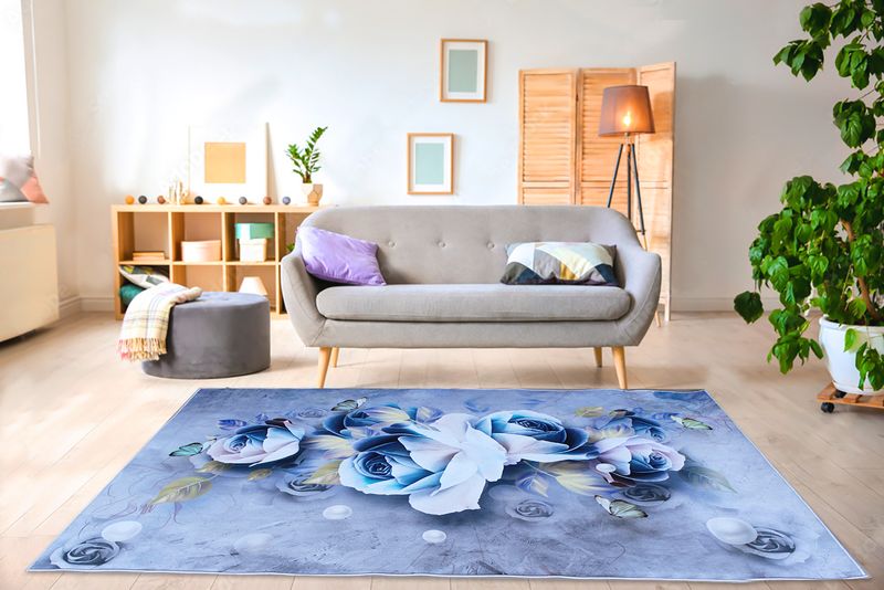 200cm x 150cm - Modern Printed 3D Geometric Design Area 119 Rug