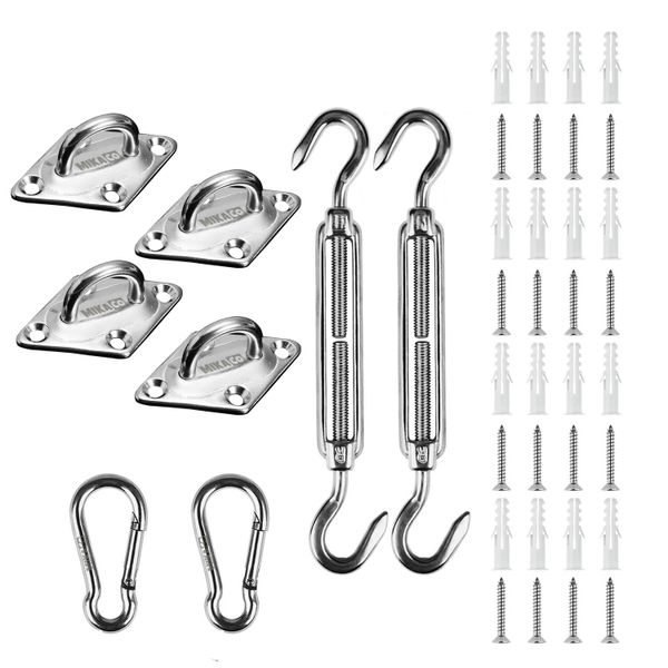 Stainless Steel Hooks for Sunshade Net-Expansion Screws Set