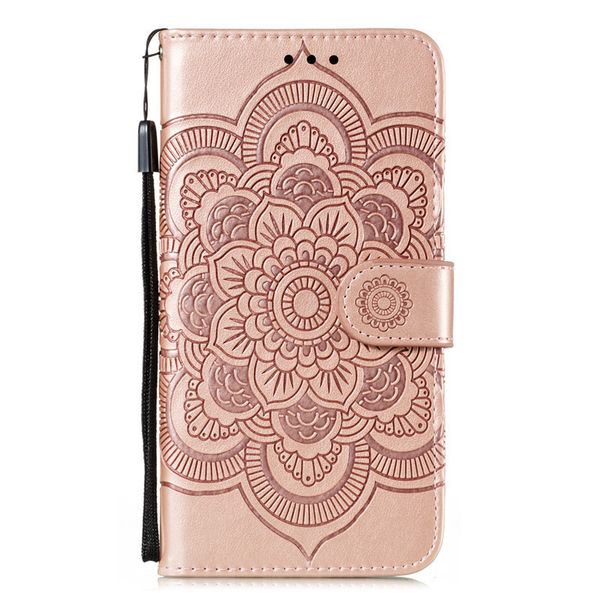 Case Applicable to iPhone 11, Flip Wallet Phone Case Mandala Embossed