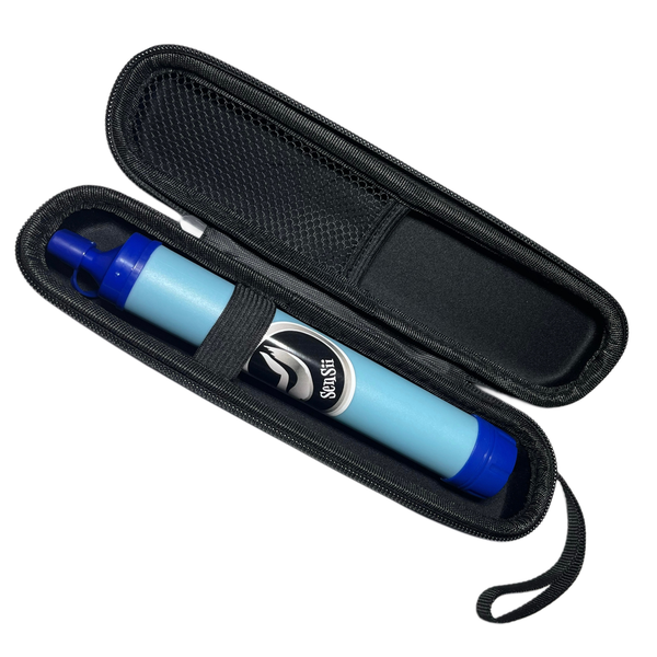LifeStraw Personal Water Filter + Protective Carry Case - Portable