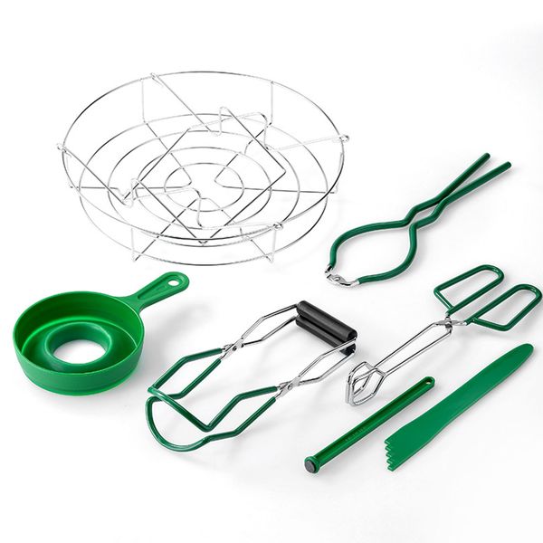 7piece Jam Making Tools Kit Green Heat Resistant Jar Jam Making Kit