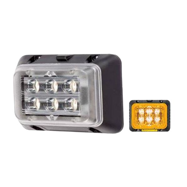 12-24VDC 18W Amber LED Strobe Light IP67
