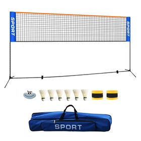 Adjustable Badminton Tennis Pickleball Net Training Rack Set Portable ...