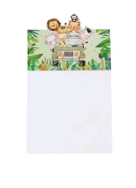DIY Party Favor Bags - Jungle Animals (Set of 10)