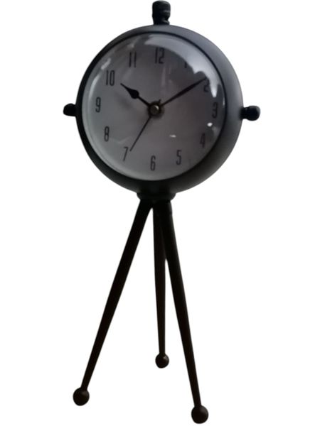 Retro Vintage Black Telescopic Desk Clock