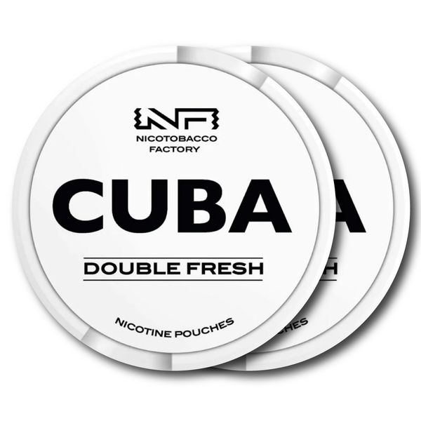 CUBA WHITE - Double Fresh - 2 PACK (Nicotine Pouch)