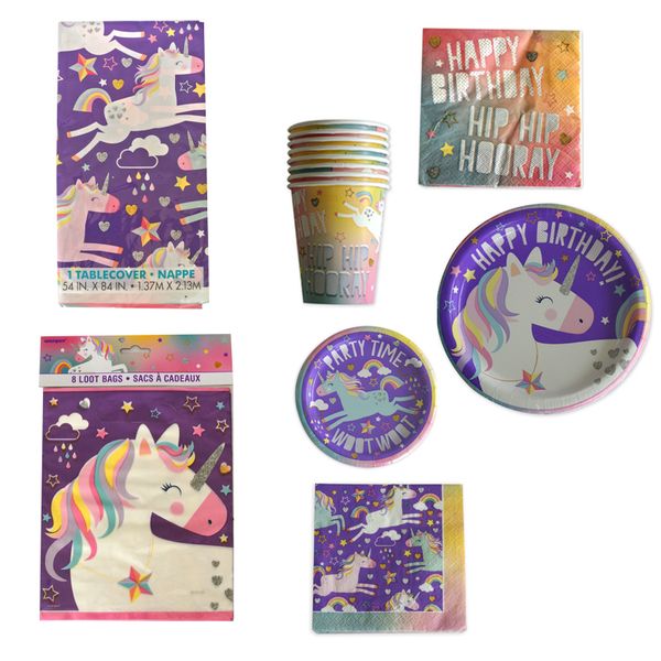 Unicorn Party Basic Tableware