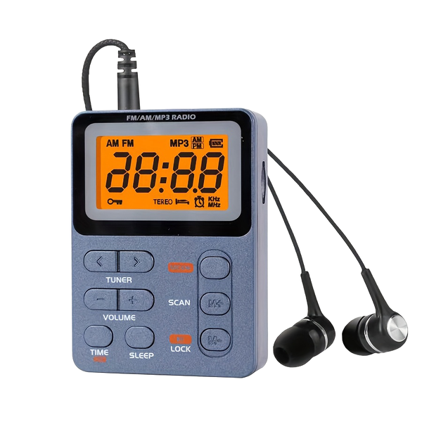 Multi-Functional Mini Fm/Am/Mp3 Radio For Outdoor Camping Running