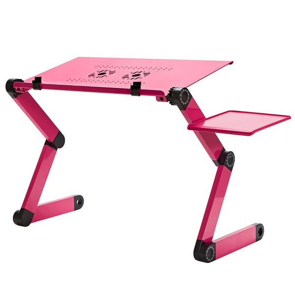 Gretmol Adjustable Laptop Stand with Cooling Fan - Pink