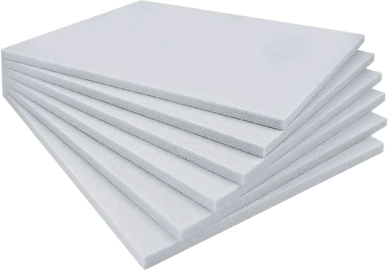 Echo-less Rectangle Fiber Acoustic Panel White - Pack of 6